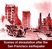 The scene of the quake