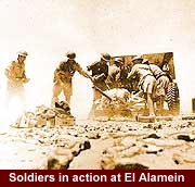 Soldiers in action at Al Alamein