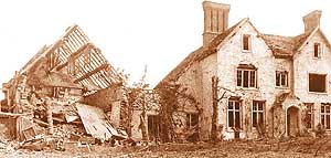 Bomb damage in Wombourne