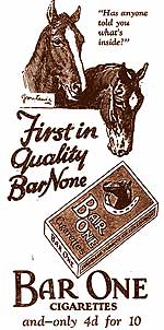 1928 cigarette advert