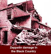 Zeppelin damage in the Black Country