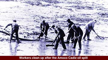 Cleaning up after the Amoco Cadiz oil spill