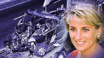 The scene of the crash which killed Princess Diana