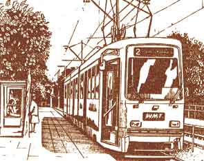 Drawing of the Tram